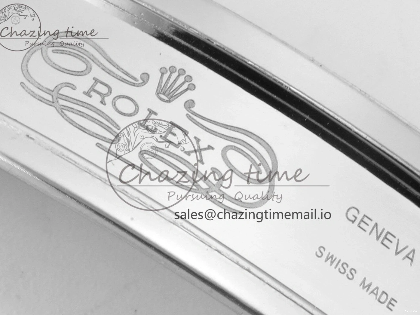 MiroTime 0407 DateJust 36 SS RG ARF 1:1 Best Edition 904L Steel Gray Dial Green Roman on Oyster Bracelet SH Affordable 73